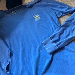 Mens Longsleeve Salty Dog Shirt Size L Blue